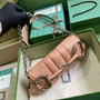 Gucci Horsebit Chain medium shoulder bag �?64255 in Rose Beige leather