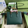 Gucci 702721 Diana Small Tote Bag Green Leather