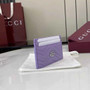 Gucci GG Marmont card case ‎443127 in purple leather - Default Title - View 2