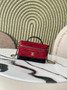 Chanel Vanity with Chain Mini | AP5186 Red Suede Bag - Default Title - View 1