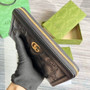 Gucci 723784 GG Matelassé zip-around wallet black leather