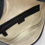 Gucci GG Emblem medium belt bag 821162 in black fabric