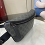 Gucci GG Emblem medium belt bag 821162 in black fabric