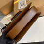 Gucci 602204 Horsebit 1955 shoulder bag Beige with brown leather