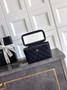 Chanel Classic Long Vanity with Chain, AP1341 Denim Dark Blue