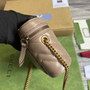 Gucci ‎�?99515 GG Marmont mini top handle bag light pink leather