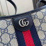 Gucci Ophidia GG medium shoulder bag 781392 blue leather - Default Title - View 4