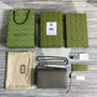 Gucci ‎497985 GG Marmont mini chain bag Gray leather - 8"W x 5"H x 1.5"D / Gray - View 9