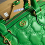 Gucci ‎‎702242 GG Matelassé leather medium bag green - Default Title - View 6