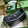 Gucci 746245 Diana large shoulder bag in black leather - Default Title - View 6