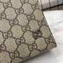 Gucci GG pouch with grey trim, 768255 wine red leahter - Default Title - View 5