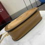 Gucci Blondie small shoulder bag in brown suede 815715