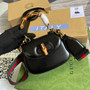 Gucci 686864 Bamboo 1947 mini top handle bag Black