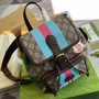Gucci 674147 Backpack with Interlocking G brown GG Supreme