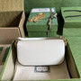 Gucci Horsebit 1955 small shoulder bag 735178 in white leather