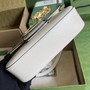 Gucci Horsebit 1955 small shoulder bag 735178 in white leather