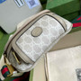 Gucci ‎682933 Belt bag with Interlocking G Beige and white GG Sumpreme - Default Title - View 3