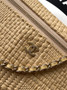 Chanel Classic Vanity with Chain, AP4385 Braided Raffia Apricot - Default Title - View 5