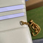 Gucci �?21892 Horsebit 1955 wallet with chain tiger beige leather