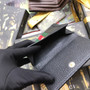 ‎Gucci 523173 Ophidia GG french flap wallet black leather