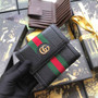 ‎Gucci 523173 Ophidia GG french flap wallet black leather