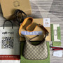 Gucci �?99409 Attache small shoulder bag Beige GG Supreme canvas