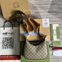 Gucci �?99409 Attache small shoulder bag Beige GG Supreme canvas