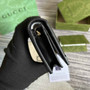 Gucci 723786 GG Matelassé card case wallet black leather