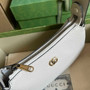 Gucci 739076 Aphrodite mini shoulder bag in beige leather - Default Title - View 6