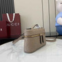 Gucci GG Emblem super mini bag 815949 in taupe leather