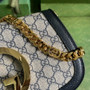 Gucci 699268 Blondie shoulder bag GG Supreme Blue leather - Default Title - View 6