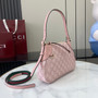 Gucci GG Emblem small shoulder bag 815218 in pink fabric