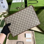 Gucci ‎672953 GG pouch Beige and brown GG Supreme canvas - W30.5cm x H21cm x D1.5cm / Brown - View 2