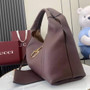 Gucci Softbit maxi shoulder bag, ‎837466 in dark brown leather