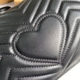 Gucci 443497 GG Marmont small matelassé shoulder bag Black