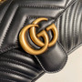 Gucci 443497 GG Marmont small matelassé shoulder bag Black - Default Title - View 5