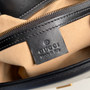 Gucci 443497 GG Marmont small matelassé shoulder bag Black