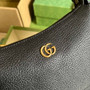 Gucci 739076 Aphrodite mini shoulder bag in black leather - Default Title - View 5