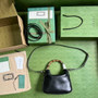 Gucci 746251 Diana small shoulder bag in black leather