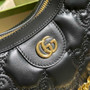 Gucci ‎739709 GG Matelassé small shoulder bag in black leather - Default Title - View 5
