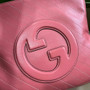 Gucci Blondie small tote bag in Pink lamé leather 751518 - Default Title - View 5