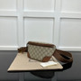 Gucci GG Emblem small belt bag, 821165 in beige fabric