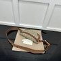 Gucci GG Emblem small belt bag, 821165 in beige fabric