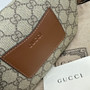 Gucci GG Emblem small belt bag, 821165 in beige fabric