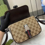 Gucci Mini GG crossbody bag �?02100 in dark brown GG canvas
