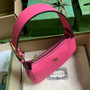 Gucci 739076 Aphrodite mini shoulder bag in plum leather
