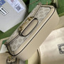 Gucci Horsebit 1955 small shoulder bag 735178 in GG Supreme beige