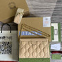 Gucci ‎‎702200 GG Matelassé leather small beige - Default Title - View 3