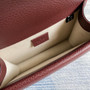 Gucci ‎�?21970 Dionysus leather mini bag wine red leather