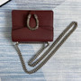 Gucci ‎�?21970 Dionysus leather mini bag wine red leather